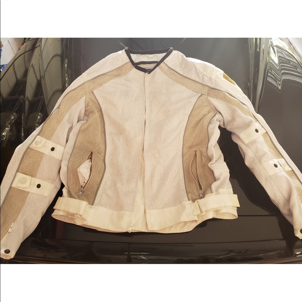 Pro Street Motorcycle Jacket 2XL Ivory White Gold